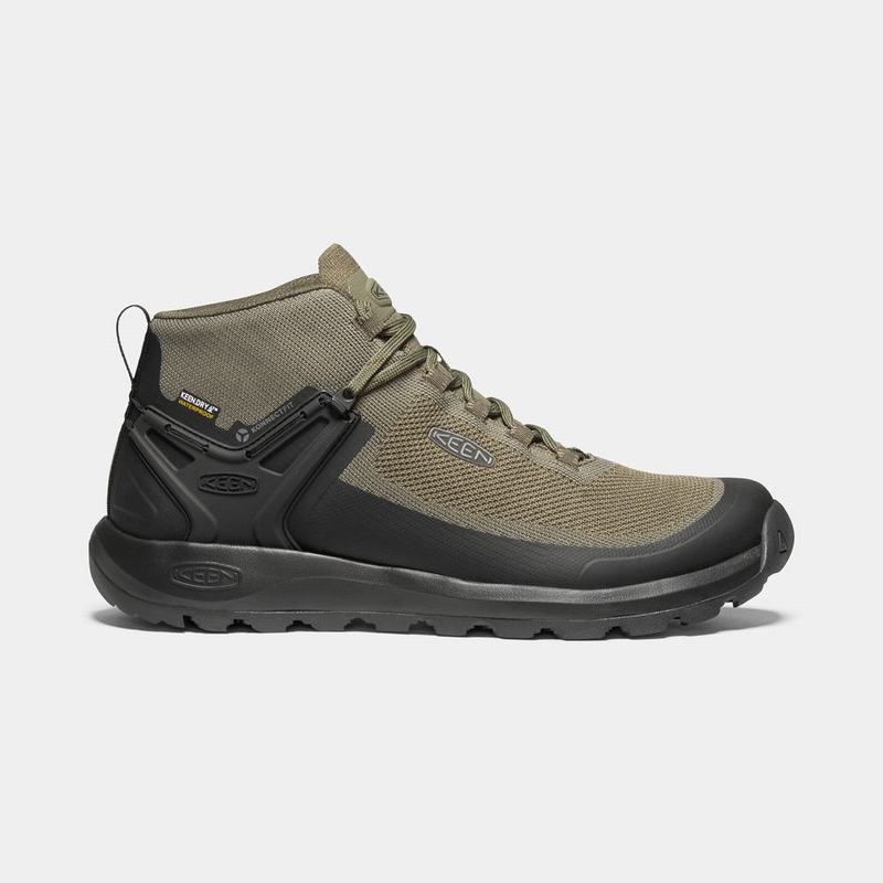 Botas Keen Citizen Evo Mid Waterproof Para Hombre Verde Oliva/Negros - Botas Keen Mexico (461829-UGB